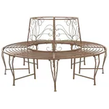 vidaXL Baumbank Ø 160 x 89 cm Braun