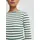 QS Geripptes Longsleeve Türkis/Creme XXL