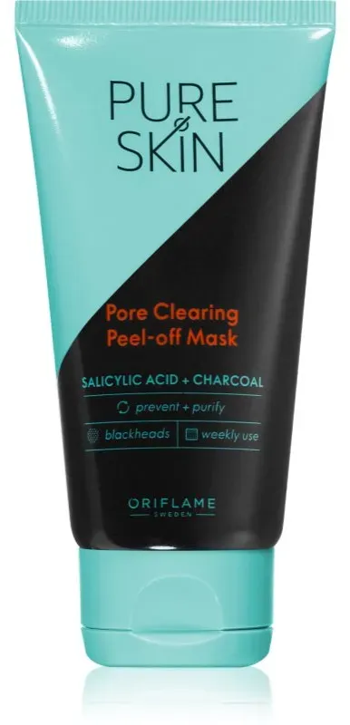 Oriflame Pure Skin Abziehtuch-Gesichtsmaske mit Aktivkohle 50 ml