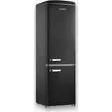 Severin Retro Kühl-/Gefrierkombination RKG 8918 RKG 8918 aus Kunststoff, mattschwarz Kühlschrank Kühlschrank Retro Kühlschrank mit Gefrierfac...