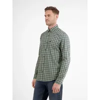 Lerros Kariertes Herrenhemd mit Button-down-Kragen » Sage Green -