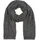 Stylebreaker Strick Schal mit Wellenmuster, Uni Winter Strickschal einfarbig, locker gestrickt, Lochstrick Muster 01018163, Farbe:Dunkelgrau | Gr.: onesize
