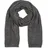Stylebreaker Strick Schal mit Wellenmuster, Uni Winter Strickschal einfarbig, locker gestrickt, Lochstrick Muster 01018163, Farbe:Dunkelgrau | Gr.: onesize