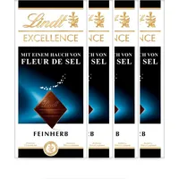 Lindt Excellence Meersalz feine und herbe Schokolade 100g 4er Pack