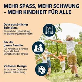 Hudora Turnreck Fabian Standard/Pro - einfache/doppelte Turnstange für Kinder & Erwachsene - 4-Fach höhenverstellbare Gymnastikstange - belastbare Outdoor-Fitnessstange für bis zu 100kg