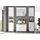 Bega BBK BASIC BY BALCULINA Pool Badmöbel-Set 156 x 190 x 30 cm Weiß Kunststoff