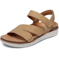 Skechers Damen Erhöhter Komfort Sandals, Kastanie, 40 EU - 40 EU