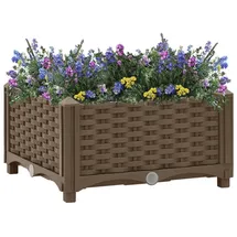 vidaXL Hochbeet 40 x 40 x 23 cm Braun