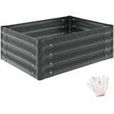Tectake Hochbeet Salvia 80 x 60 x 30 cm Grau