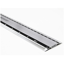 Westcott Aluminium-Lineal 30 cm rutschfest grau