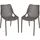 Garden Pleasure TEANA Stapelstuhl 50 x 60 x 83 cm grau 2 St.