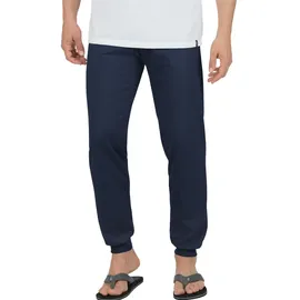TRIGEMA Schlafanzug TRIGEMA "TRIGEMA Schlafanzughose Bündchen", Herren, Gr. 4XL, blau (navy), 100% Baumwolle, Homewear-Sets Schlafanzug