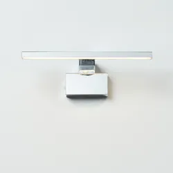 Spiegelleuchte LOEVSCHALL "Lagan NextGen, Badezimmer Lampe, LED Spiegelleuchte", silber (edelstahlfarben), B:30cm H:1,6cm L:30cm, Lampen, Spiegellampen für das Bad, Spiegelleuchte