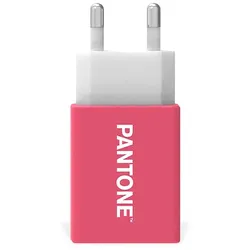 PANTONE Wand Ladegerät pink 2.1A   Schnelles und effizientes Aufladen   maximale Stromstärke von 2,1 A   leicht und kompakt