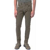 DIESEL Herren Slim Fit Jeans D - Strukt Solide Khakigrün Größe 26W A01014-069WD