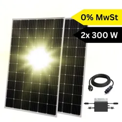 Technaxx TX-220 600W Balkonkraftwerk mit 2x325W Solarpanel