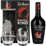 Tia Maria Cold Brew Coffee Liqueur 20% Vol. 0,7l in Geschenkbox mit 2 Gläsern