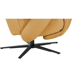 Hukla Relaxsessel Pierre Leder 75 x 115 x 87 cm Orange mit Relax-Funktion
