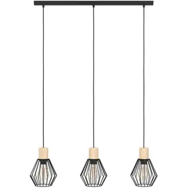 EGLO PALMORLA 3-flammig Schwarz-Braun
