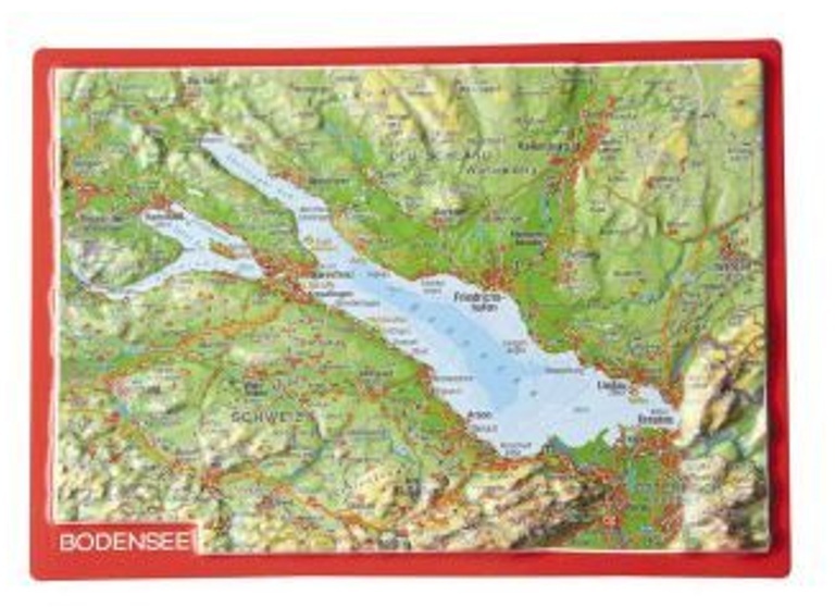 Bodensee, Reliefpostkarte