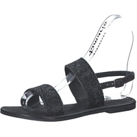 Tamaris Damen Riemchensandalen, Frauen Sandaletten,TOUCHit-Fußbett,Sommersandalen,Women's,Woman,Lady,Ladies,Black Glam,39 EU / 5.5 UK - 39 EU