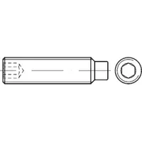 Industrial Quality Supplies DIN 915 Gewindestift mit Zapfen und