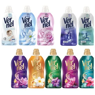 11tlg. | 10 x Vernel Weichspüler Classic Aroma Fresh Classic 472WL + Sisal Bag