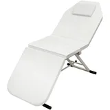 Fridgestea Massageliege Klappbar, 3 Zone tragbare Massagebank Massagetisch Kosmetikliege mit Kopfstütze für Kosmetik, Spa, Salon, Tattoo 182 * 60cm (Weiß)