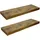 OEM Dunkelbraunes Regal, 2er-Set, für die Wohnzimmerwand, BEGRYF 60x20x3.8