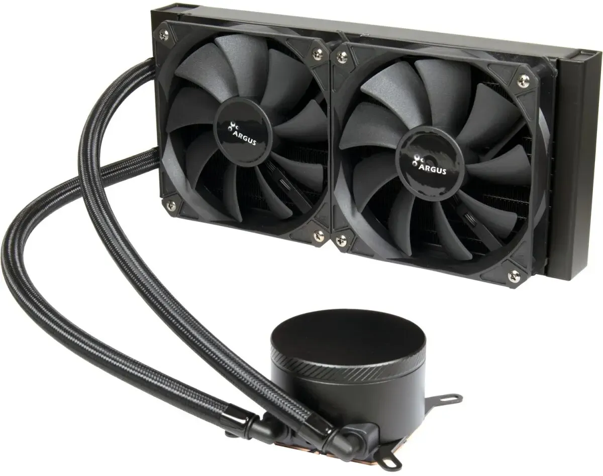 Inter-Tech B-240 Prozessor All-in-One-Flüssigkeitskühler 12 cm Schwarz 1 Stück(e)