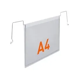 Durable Drahtbügeltasche A4 quer transparent 50 Stück