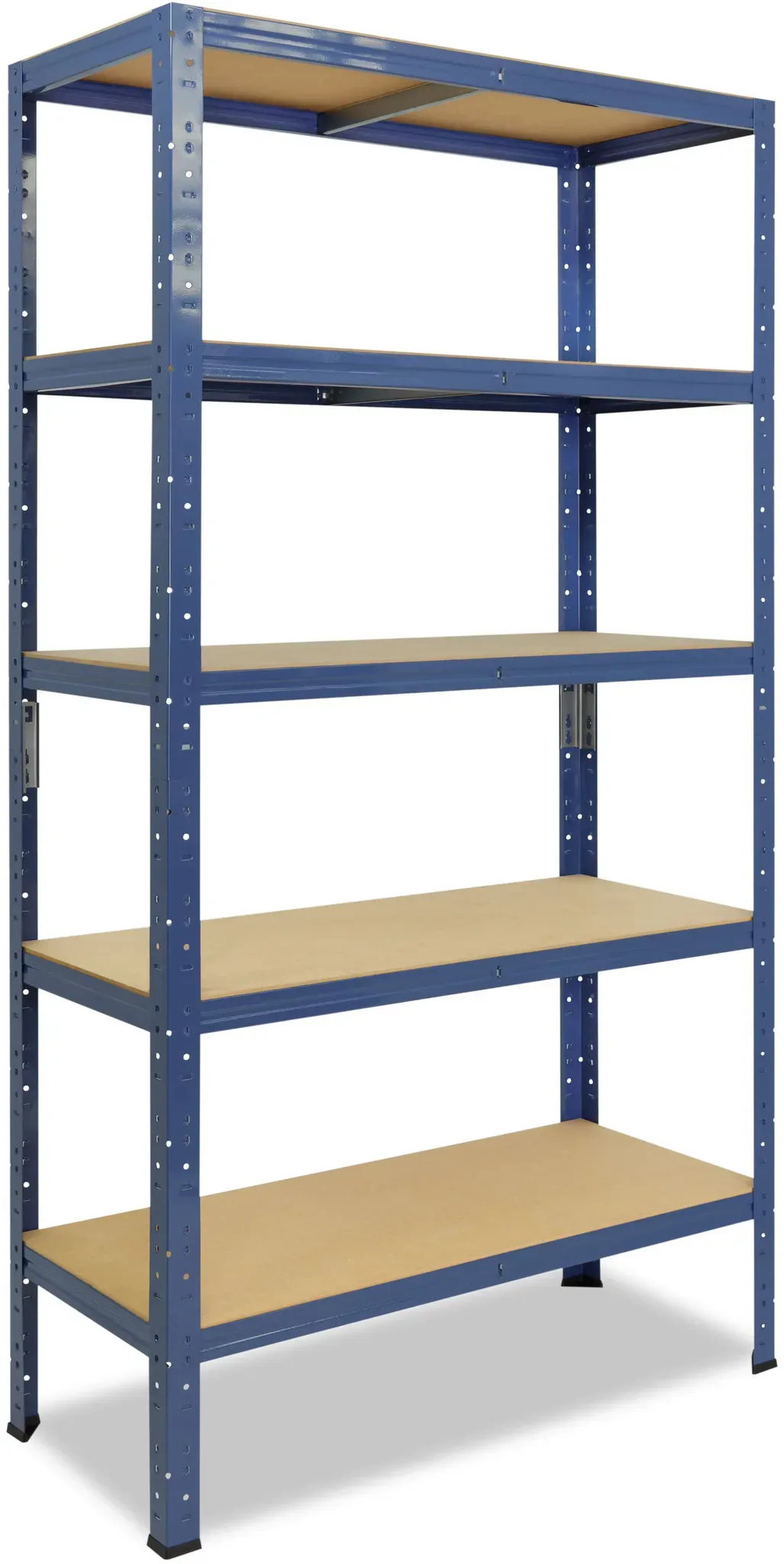 shelfplaza HOME 200x130x40 cm Schwerlastregal in blau mit 5 Böden und 150 kg Traglast pro Boden