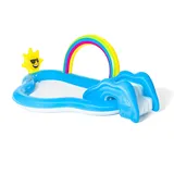 BESTWAY Rainbow n' Shine Wasserspielcenter mit Planschbecken 257 x 145 x 91 cm