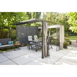Siena Garden Seitenwand-Set für Pavillon 3 x 3 m Silber