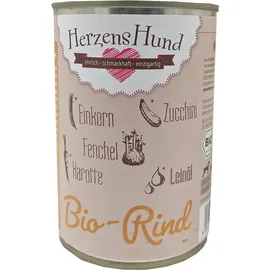 HerzensHund Bio-Rind mit Bio-Gemüse 12 x 400 g