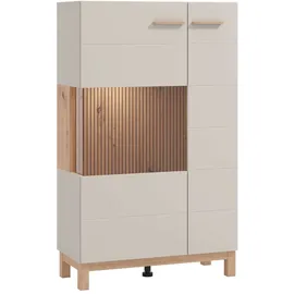 Home Affaire Vitrine Essex 77 x 35 x 127,5 cm Weiß