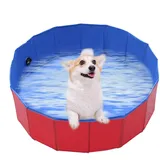 Hundepool | 80 cm Faltbarer Pool | Verdickte PVC rutschfeste Katzen Pool | Hundepool Klein | Hundepools Große Hunde | Hunde Pools Verschleißfest | Planschbecken für Kinder