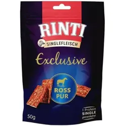 Hunde - Snack RINTI Singlefleisch Exclusive Ross Pur, 50 g