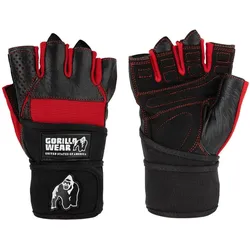 Dallas Wrist Wraps Gloves chwarz/Rot S