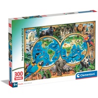 CLEMENTONI Puzzle Animal World Teilen 300 Teile