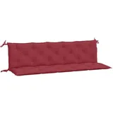 vidaXL Bankauflage 180 x 50 x 7 cm rot 2 St.
