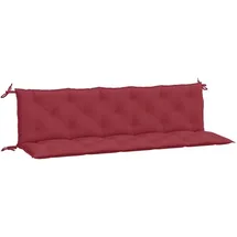 vidaXL Bankauflage 180 x 50 x 7 cm rot 2 St.