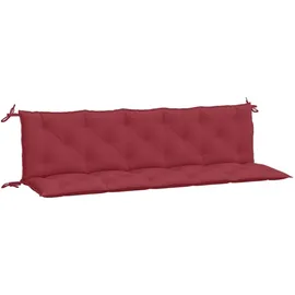 vidaXL Bankauflage 180 x 50 x 7 cm rot 2 St.