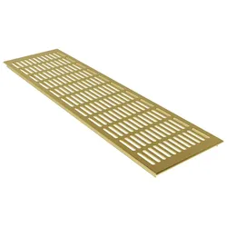 Lüftungsgitter Stegblech Zu- Abluftgitter Belüftungsgitter b 150mm x L 300mm Gold eloxiert