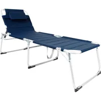 Mojawo XXL Gartenliege Dunkelblau