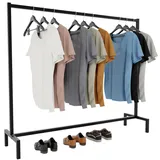 CLP Kleiderständer Melva schwarz/150x38x120