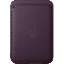 APPLE Feingewebe Wallet mit MagSafe, Backcover, Apple, iPhone Modelle: 12 - 16, Brombeere