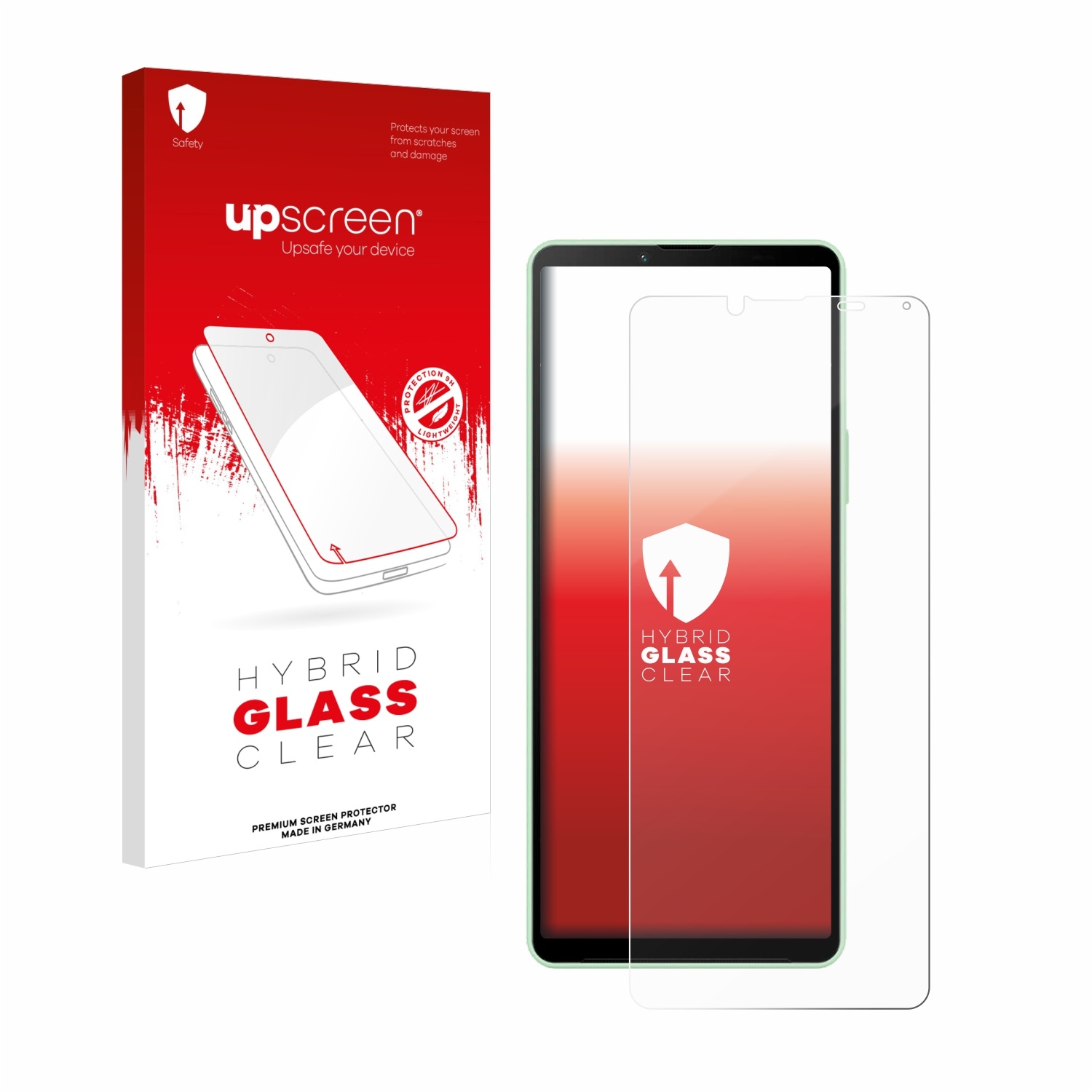 upscreen Hybrid Glass Clear Premium Panzerglasfolie für Sony Xperia 10 V
