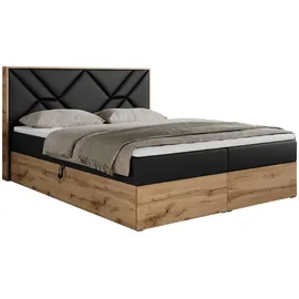 MKS Boxspringbett 180 x 200 cm H3 Schwarz
