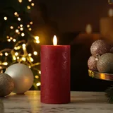 441 LED Kerze LINA 15 cm 7 cm rot